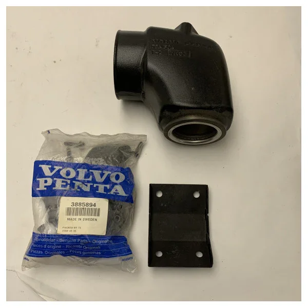 Volvo Penta Exhaust Elbow - Pipe Kit Black - 888104 Quantité Limitée