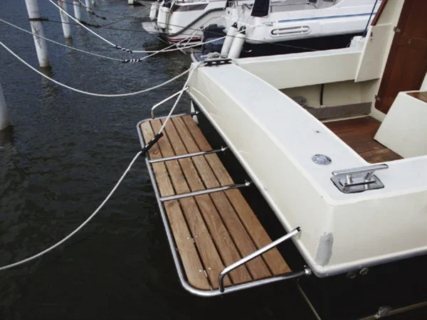 Stainless Steel Fixed Swim Platform B245 x D83 CM Frame Paiement Sécurisé