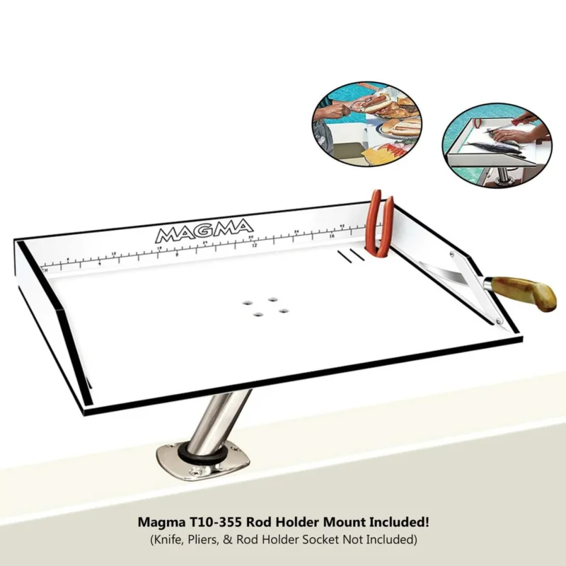 Promotion Magma T10-312B Bait Filet Mate Table With Levelock Mount - 51 x 32.5cm