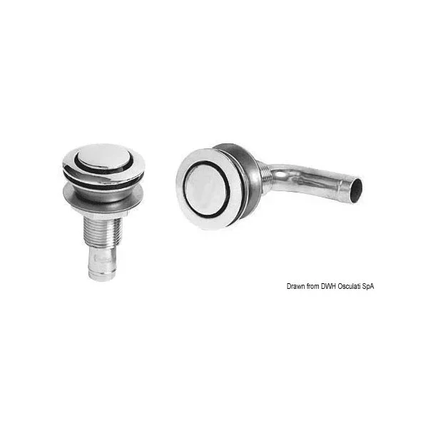 Top Vente Osculati 20.273.02 Fuel Vent Stainless Steel 90 Degree