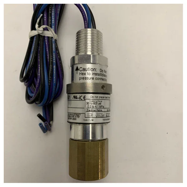 Paiement Sécurisé Kidde Fenwal 06-118262-001 30 to 600 PSI pressure switch