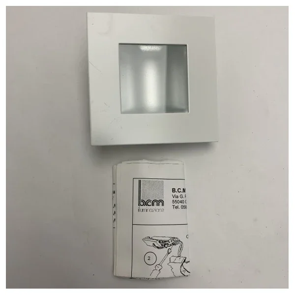 Marque BCM 3259 / 0C.A White Square Stainless Steel Downlight Spot 12 / 24V