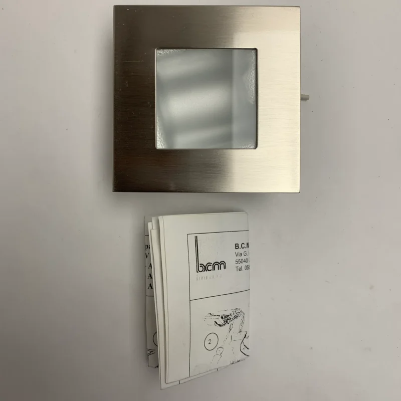 BCM 3259/00.a Chrome Square Stainless Steel Downlight Spot 12/24V Offre Du Jour