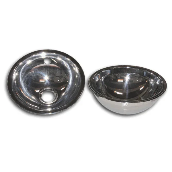 Meilleur Choix Hemispherical V26130A Stainless Steel Round Sink D260 mm