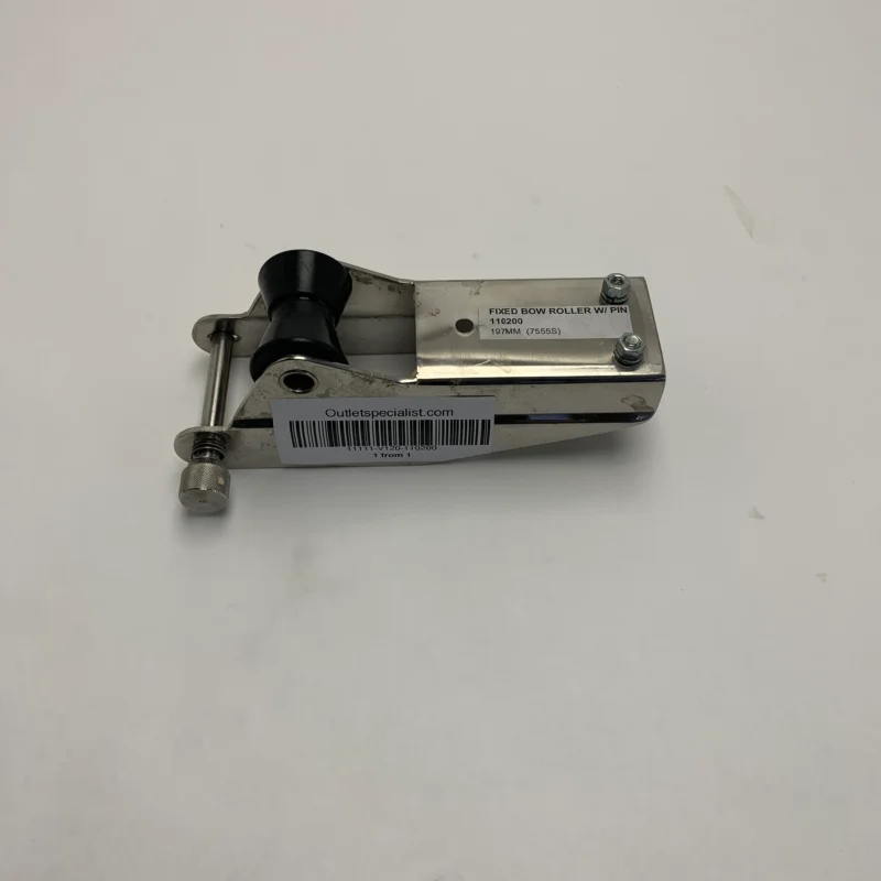 Vetus 110200 Fixed Bow Roller with Stopper 197 mm Stainless Steel Nouvelle Collection