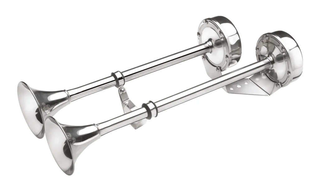 Used Vetus H24D Double Trumpet Air Horn 24V Stainless Steel Réduction