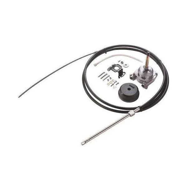 Vetus HZFKIT10 ZF Manual Steering Kit 10 FT Stainless Steel Expédition Rapide