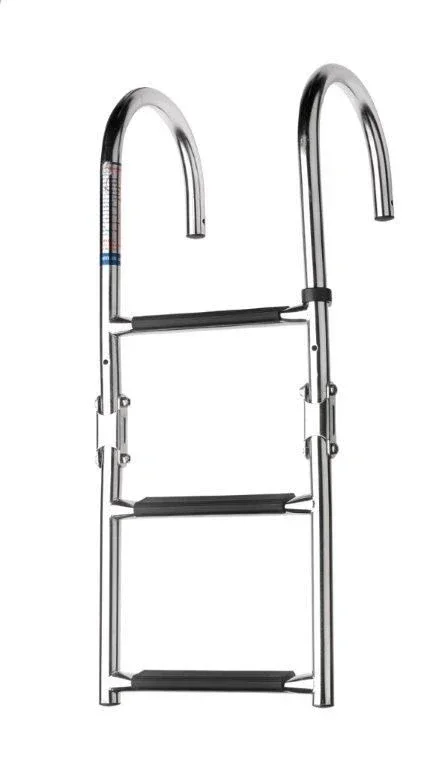 Acheter En Ligne Vetus SLFB3A bathing ladder foldable stainless steel 3 steps