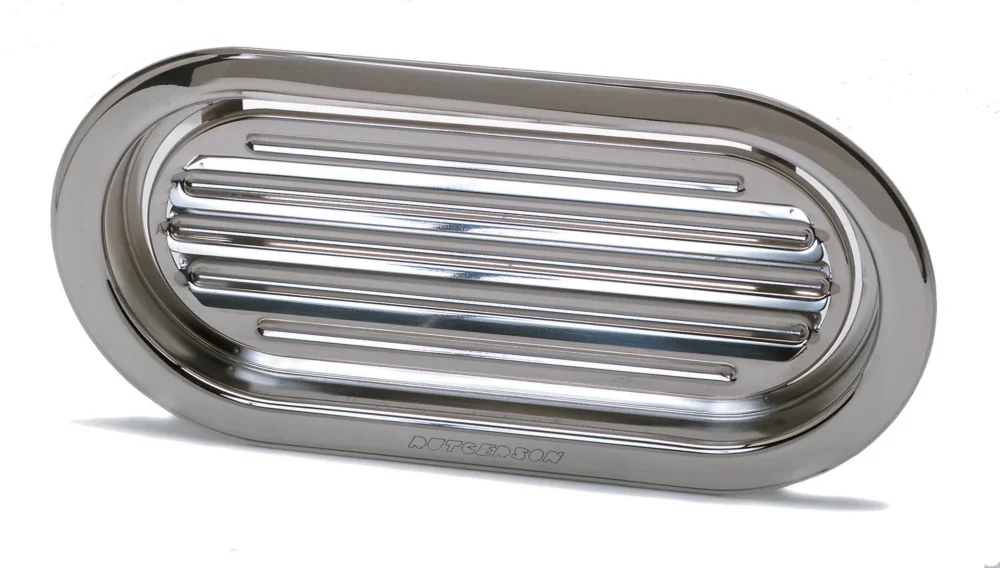 Rutgerson A1495-200 oval stainless steel air vent 403 x 204 mm Top Vente