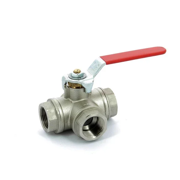 Achat Immédiat Vetus 3-way ball valve 1/2 inch nickel brass. plated - PN40-08A - KRA1/2L