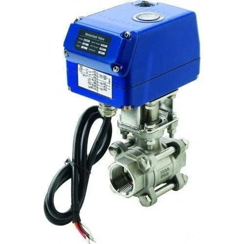 Vetus 1 inch electric ball valve stainless steel 24V - MV24A1 Certifié