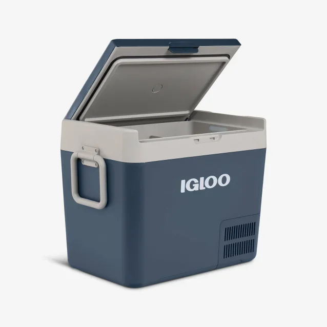 Igloo ICF40 compressor cooling box 40L blue AC/DC 12/24/230V Expédié Aujourd'hui