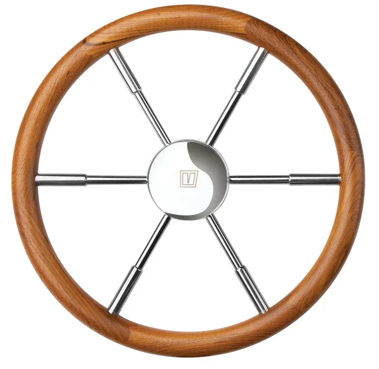 USED Vetus PRO40T 5 spoke steering wheel 400 mm with teak rim Pas Cher