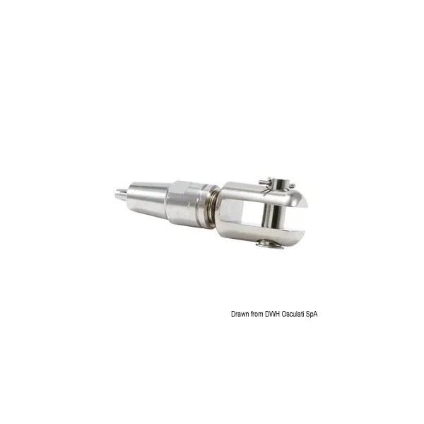 Populaire Marine Grade 12mm Fork Terminal - Corrosion Resistant Stainless Steel Connector for Marine Applications