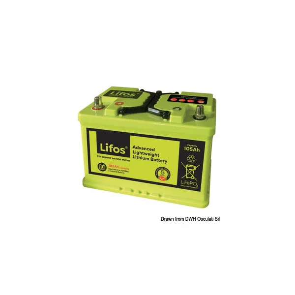 12.8V 105Ah LiFePO4 Marine Lithium Battery - Lightweight, Durable & Maintenance-Free Power Source Retour Gratuit