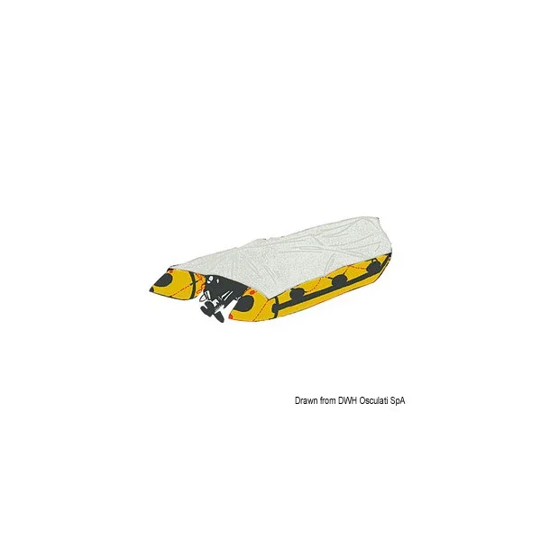 Round Bow Rib Cover for 6.30-6.60m Boats - Durable Waterproof UV & Saltwater Protection Must-Have
