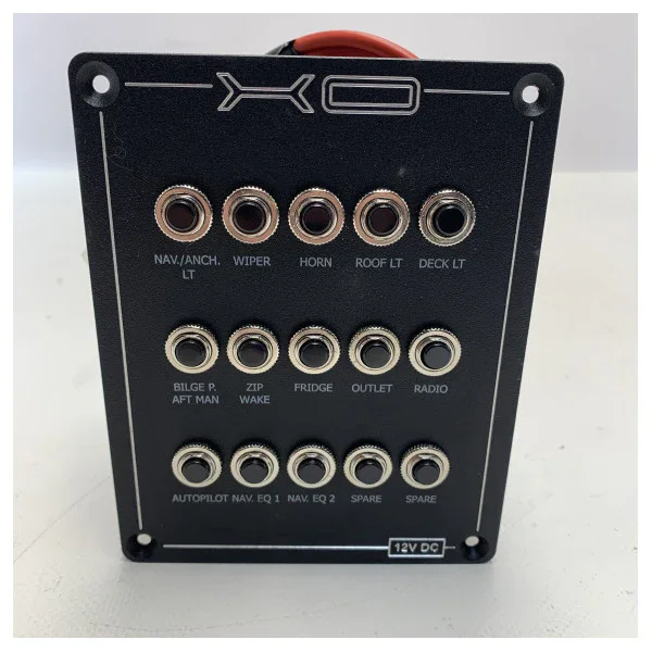 XO Boats 15-function marine fuse panel 12V - X0001635 Top Vente