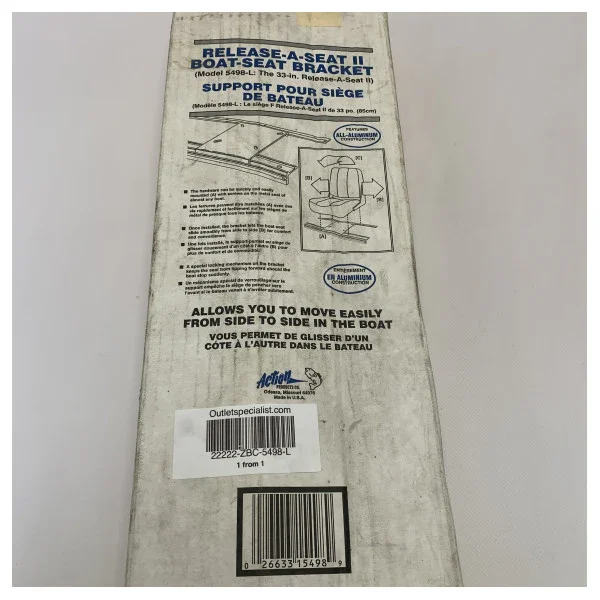 Marine Boat Seat Slide Rail Mounting Bracket - Durable Aluminum, Weatherproof, Easy Installation Populaire