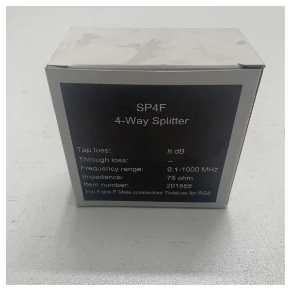 Marque High-Quality 4-Way 75 Ohm Marine Signal Splitter SP4F - 201555