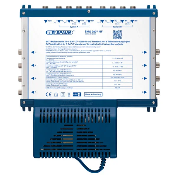 Commander Vite Spaun SMS 9807 NF Multiswitch Light Class