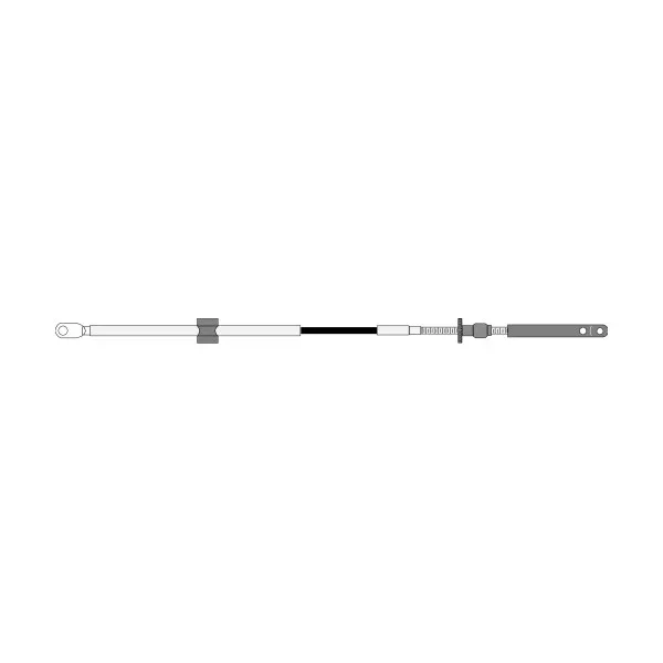 Usine Directe Teleflex CC 205 11ft Marine Engine Control Cable - Durable, Corrosion Resistant Cable for Boat Motors