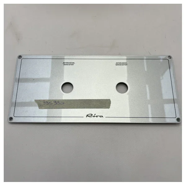 Dernier Modèle Riva Iseo 27 silver main battery switch panel for service and engine battery bank - 335330
