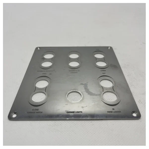 Riva garage and aft systems control panel silver - 370436 Dernière Chance