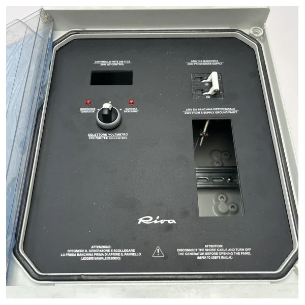 Solde Riva 100A shore power and generator selector panel with switch - 349918