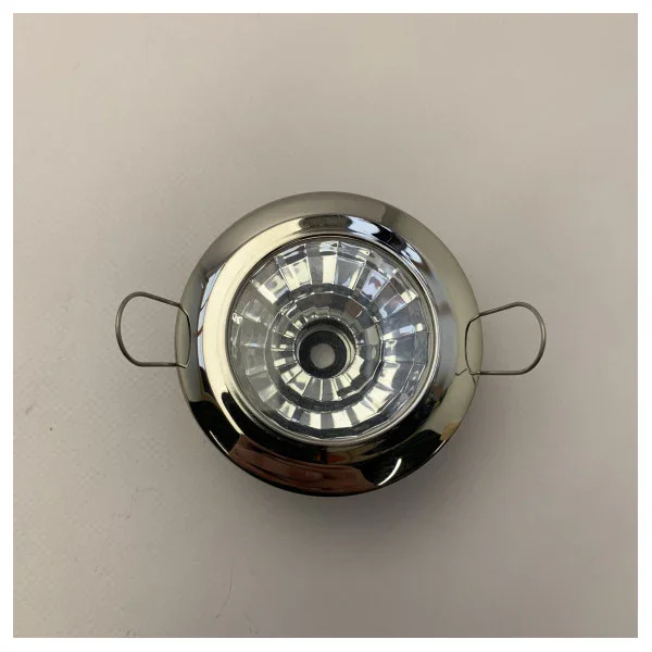 Cantalupi Chrome Marine Spotlight 28V 20W Waterproof Boat Light IP65 Stainless Steel Nouvelle Collection