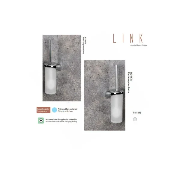 Colombo Marine Chrome Toilet Brush Holder B2407 SX � Durable Corrosion-Resistant Boat Accessory from Italy Expédié Aujourd'hui
