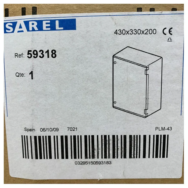 Sarel Marine Grade 380V Control Box Enclosure for Capstain - Weatherproof, Durable, Easy Mounting Vente Directe