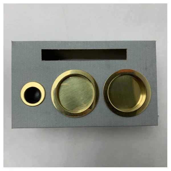 Authentique Wurth gold brass door lock kit - 0695.320.021