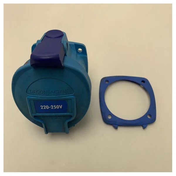 Marine Grade 32A 230V IP66/IP67 Waterproof Polycarbonate Shore Power Socket for Boats and Yachts Authentique