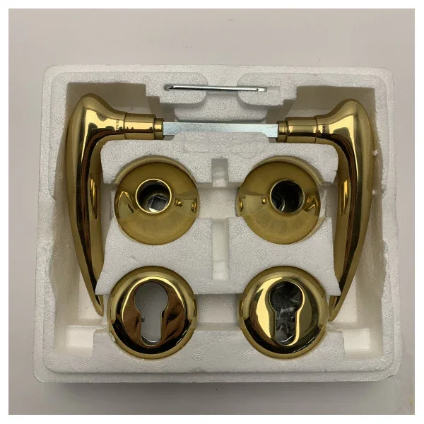 Olivari Gold Finish Marine Door Handle Set - Durable Corrosion-Resistant Brass Lever for Boats and Yachts Quantité Limitée