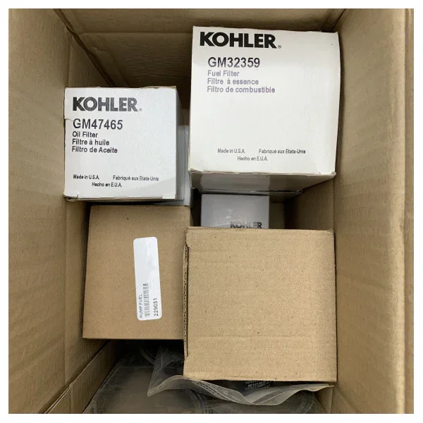 Pas Cher Kohler Marine Engine Maintenance Kit for Oil & Fuel Filters for 13-20 KW generators