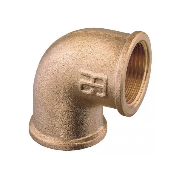 Prix Promo Guidi Brass 5 Inch 90 Degree Elbow Fitting Female-Female Thread Corrosion Resistant Marine Grade - 0090 100014
