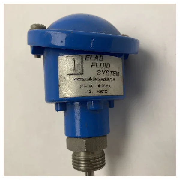 Elab Fluid System High-Quality PT-100 Temperature Probe with 4-20mA Output Prix Choc