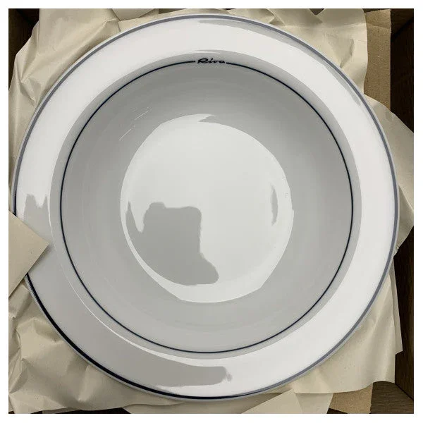 Offre Spéciale Riva Marine Grade Porcelain Soup Plate 21.5 cm � Durable, Dishwasher Safe Tableware for Boats and Yachts