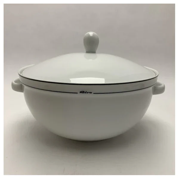 Riva High-Quality Porcelain Marine Tureen with Lid - Durable Nautical Serving Dish for Ships and Boats Solde