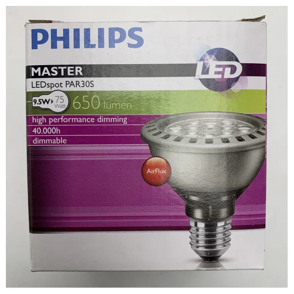 Philips 9.5W LED E27 Spot Lamp for Marine Indoor & Outdoor Use - Dimmable Warm White Light Commander Vite