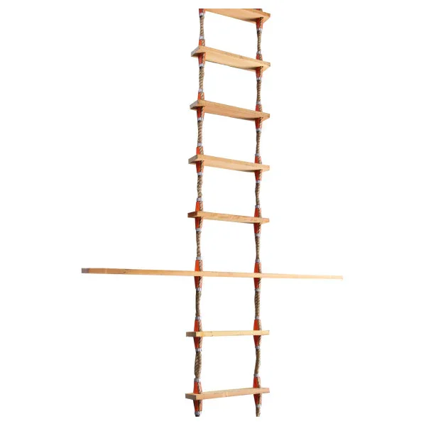 Offre Spéciale Biscaya Pilot Ladder - Durable Marine Access Ladder with Anti-Slip Wooden Rungs for Ships and Boats
