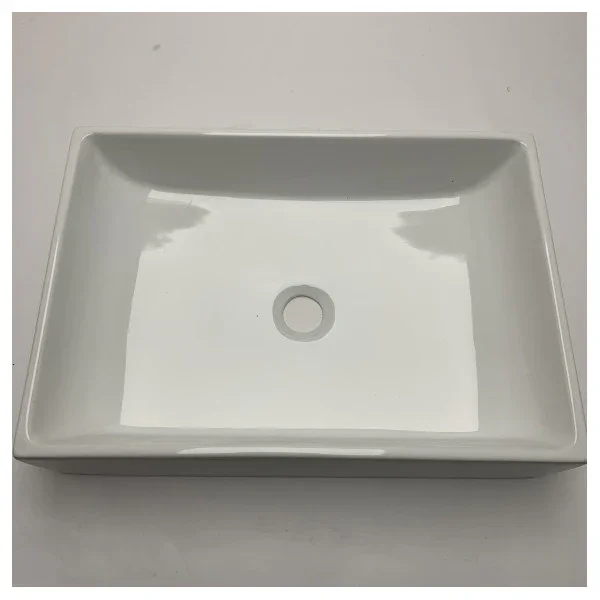 Offre Exclusive AET Italia Ceramic Rectangular Marine Washbasin 50cm White Glaze for Wet Areas