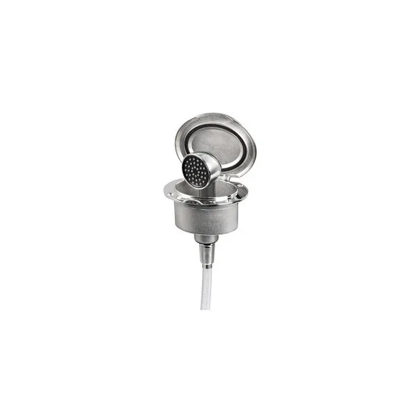 Osculati Marine Stainless Steel Shower Box with Mixer Tap and 2.5m PVC Hose for Boats and Yachts Jusqu'à Épuisement Des Stocks