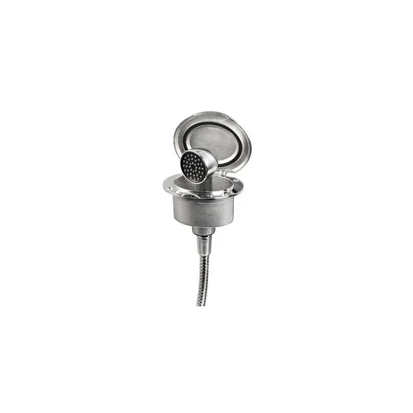 Osculati Marine Stainless Steel Shower Box with Mixer - Durable 2.5m Nylon Hose for Boats and Yachts Vente Flash
