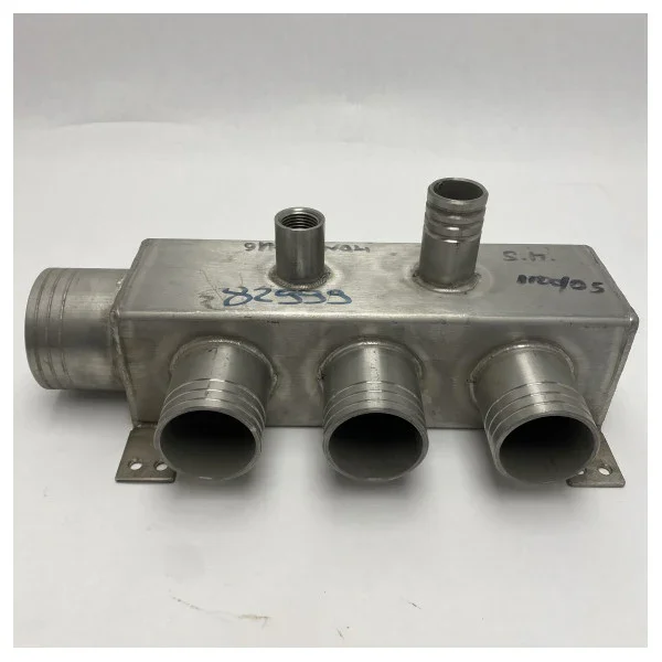 Marine Stainless Steel Cooling Water Distribution Manifold for Engine Room - Corrosion Resistant with Four Outlets Prix Promo