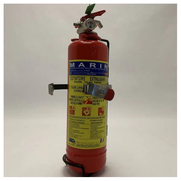 Offre Exclusive Marine Grade 1kg ABC Powder Fire Extinguisher - Compact, Durable & Certified for Boat Safety