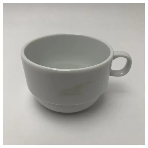 Tognana Ceramic Maritime Teacup with Saucer � Durable, Heat-Resistant & Easy-Clean White Tea Set for Ships and Yachts Offre Limitée