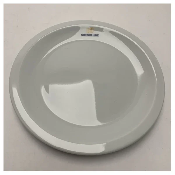 Custom Line Tognana Porcelain 21cm Plate for Marine Use - Durable, Dishwasher Safe Nautical Dinnerware Commander Vite