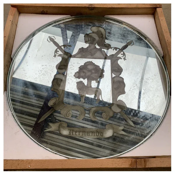 Marine Round Mirror 1200x600mm - Durable Moisture-Resistant Maritime Wall Mirror for Ship Interiors Bon Plan