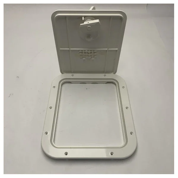 Osculati Marine Inspection Hatch White 305 x 355 cm Durable Waterproof UV-Resistant ASA Plastic for Boats Seulement Aujourd'hui